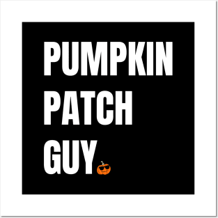 Pumpkin Patch Guy - Minimalist Design with a Pumpkin Posters and Art